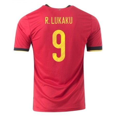Billige Fotballdrakter Belgia Romelu Lukaku 9 Hjemmedraktsett Euro 2020 Kortermet